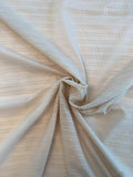Horizontal Textured Striped Cotton Voile - Tan
