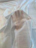 Tone-on-Tone with Sheen Plaid Silk and Cotton Voile - Ivory