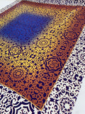 Square Regal Design Printed Fine Silk Twill Panel - Multicolor