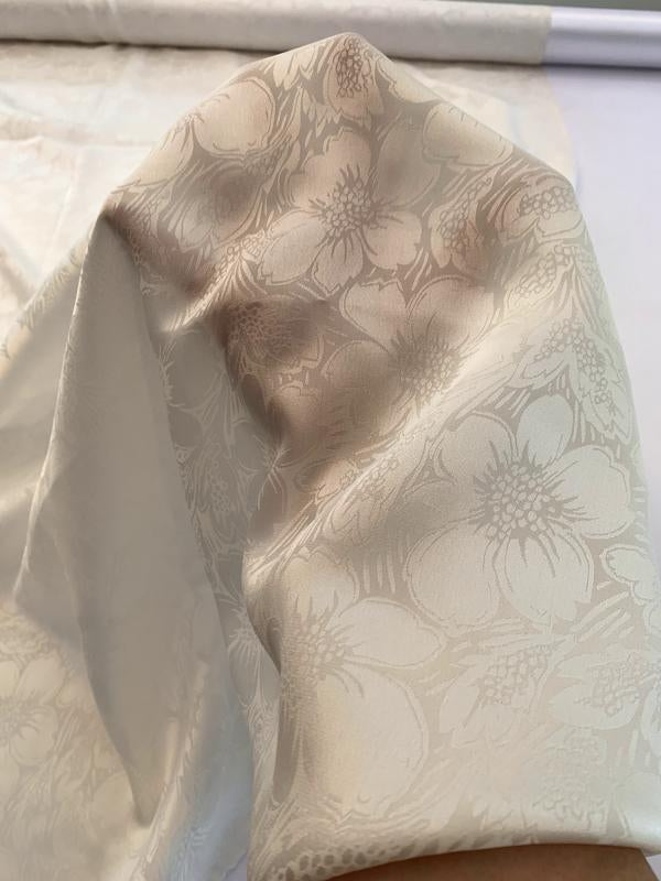 Floral Silk Jacquard - Off-White
