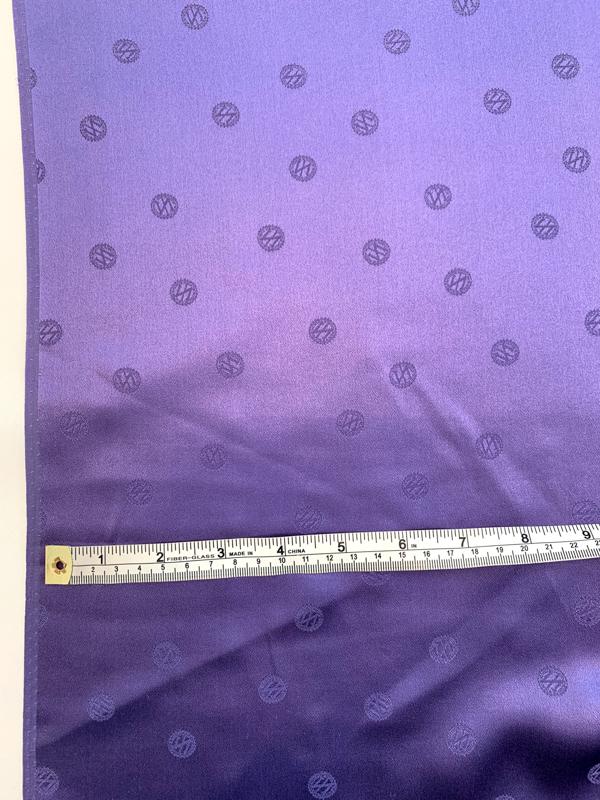 Zac Posen Monogram Z Silk Jacquard - Sangria Purple