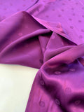 Zac Posen Monogram Z Silk Jacquard - Sangria Purple