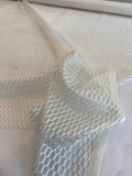 Novelty Embroidered Polyester Mesh - Off-White
