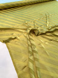 Italian Diagonal Striped Charmeuse on Viscose and Polyester Chiffon - Chartreuse