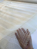 Italian Textured Basketweave-Look Polyester Novelty - Cream