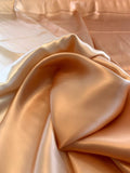 Ombré Printed Silk Charmeuse - Cream to Coral Orange