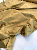 Fleur-de-Lis Jacquard Silk Shantung - Antique Gold