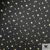 Metallic Star Brocade - Black/Gold