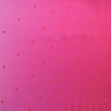 Ombré Polka Dot Printed Silk Chiffon - Red/Pink