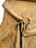 Luxury Crinkle Crushed Silk Taffeta - Bronze