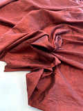 Luxury Crinkle Crushed Silk Taffeta - Wine Red