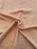 Italian Classic Woven Cotton Blend Suiting - Orange / White