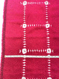 Italian Novelty Wool Blend Boucle with Novelty Open Design Pattern - Magenta