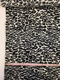 Animal Pattern Printed Silk Charmeuse - Black / Ivory