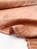 Italian Classic Tweed - Deep Coral / Ivory / Pastel Orange