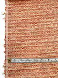 Italian Classic Tweed - Deep Coral / Ivory / Pastel Orange