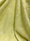 French Malhia Kent Striped Tweed - Yellow / Neon Yellow / White
