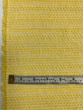 Italian Woven Striped Cotton Blend Suiting - Yellow / Off-White