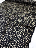 Lots of Dots Printed Silk Charmeuse - Black / Beige