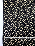 Lots of Dots Printed Silk Charmeuse - Black / Beige