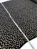 Lots of Dots Printed Silk Crepe de Chine - Black / Beige