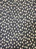 Lots of Dots Printed Silk Chiffon - Black / Tan