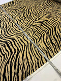 Tiger Printed Silk Charmeuse - Gold / Black