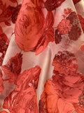 Italian Lela Rose Oversize Floral Fil Coupé Organza - Peony / Pink / Red / White