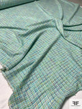Italian Spring Time Cotton Tweed - Seafoam / Multicolor