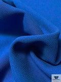 Italian Double Faced Wool Crepe with Stretch - Royal Blue