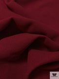 Italian Double Faced Wool Crepe with Stretch - Bordeaux
