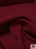Italian Double Faced Wool Crepe with Fused Back and Stretch - Bordeaux