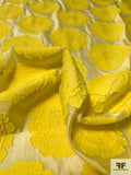 Lela Rose Sunflower Poly Cotton Fil Coupé - Bright Yellow / Pastel Yellow
