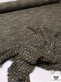 Made in England Classic Acrylic Blend Tweed - Olive Green / Multicolor
