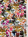 Adam Lippes Signature Flower Bouquets Printed Silk Charmeuse - Multicolor