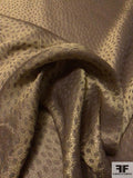 Italian Scattered Dots Silk and Lurex Lamé - Antique Bronze-Gold