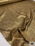 Oscar de la Renta Italian Textured Floral Silk Jacquard Lamé - Warm Gold