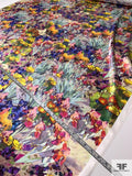 Garden Floral Printed Silk Charmeuse - Multicolor