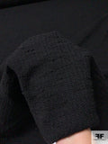 Italian Classic Boucle Wool Tweed - Black