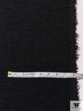 Italian Classic Boucle Wool Tweed - Black