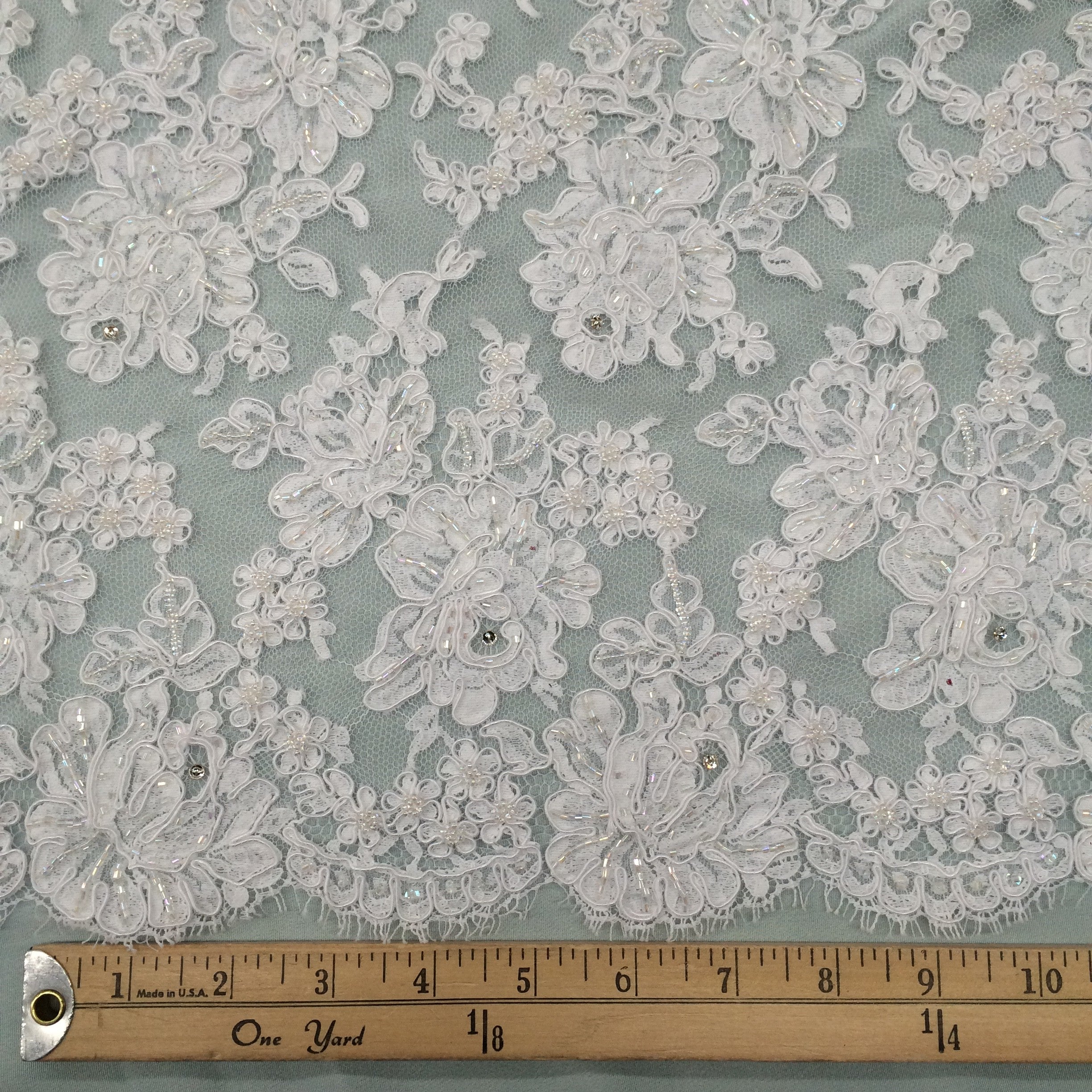14 White Alençon Galloon Lace – Britex Fabrics