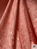 Italian Moiré Stretch Brocade - Salmon