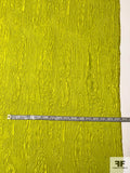 Wood Grain Pattern Slightly Textured Brocade - Chartreuse