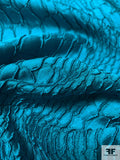 Made in Italy Alligator Pattern Brocade - Ocean Wave Teal
