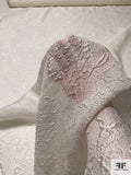 J Mendel Italian Ornate Textured Silk and Poly Novelty - Off-White