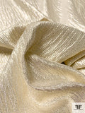 Italian Slightly Crinkled Silk and Lurex Lamé - Gold / Silver