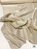 Italian Slightly Crinkled Silk and Lurex Lamé - Gold / Silver