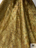 3-Layered Abstract Poly Lamé Organza - Shimmery Antique Gold