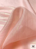 Italian Moonglow Iridescent Silk and Poly Chiffon - Baby Pink