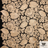 Floral Guipure Lace - Yellow Gold